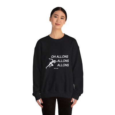 Sweatshirt "Oh Allons Allons" - Écrit Blanc