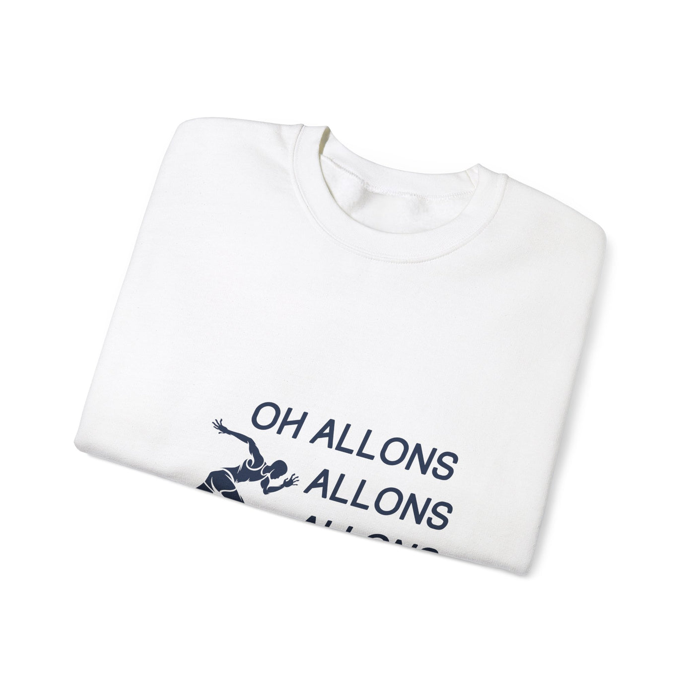 Sweatshirt "Oh Allons Allons" - Écrit Bleu