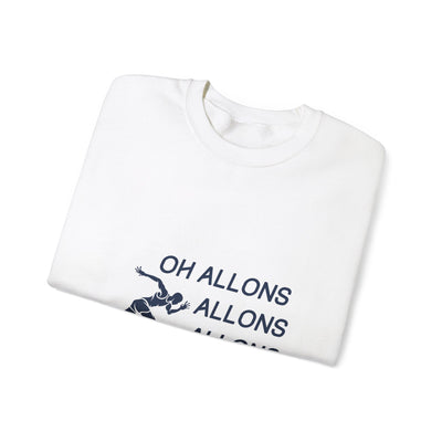 Sweatshirt "Oh Allons Allons" - Écrit Bleu