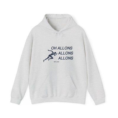Hoodie "Oh allons allons" Texte Bleu