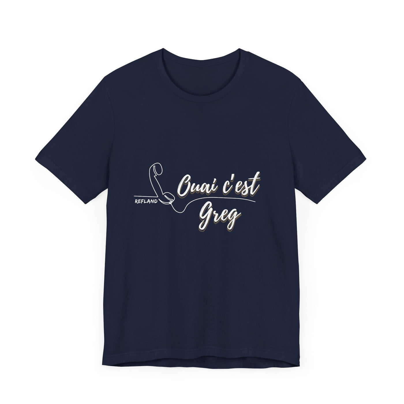 T-shirt - "Ouai c Greg" texte blanc