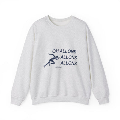 Sweatshirt "Oh Allons Allons" - Écrit Bleu