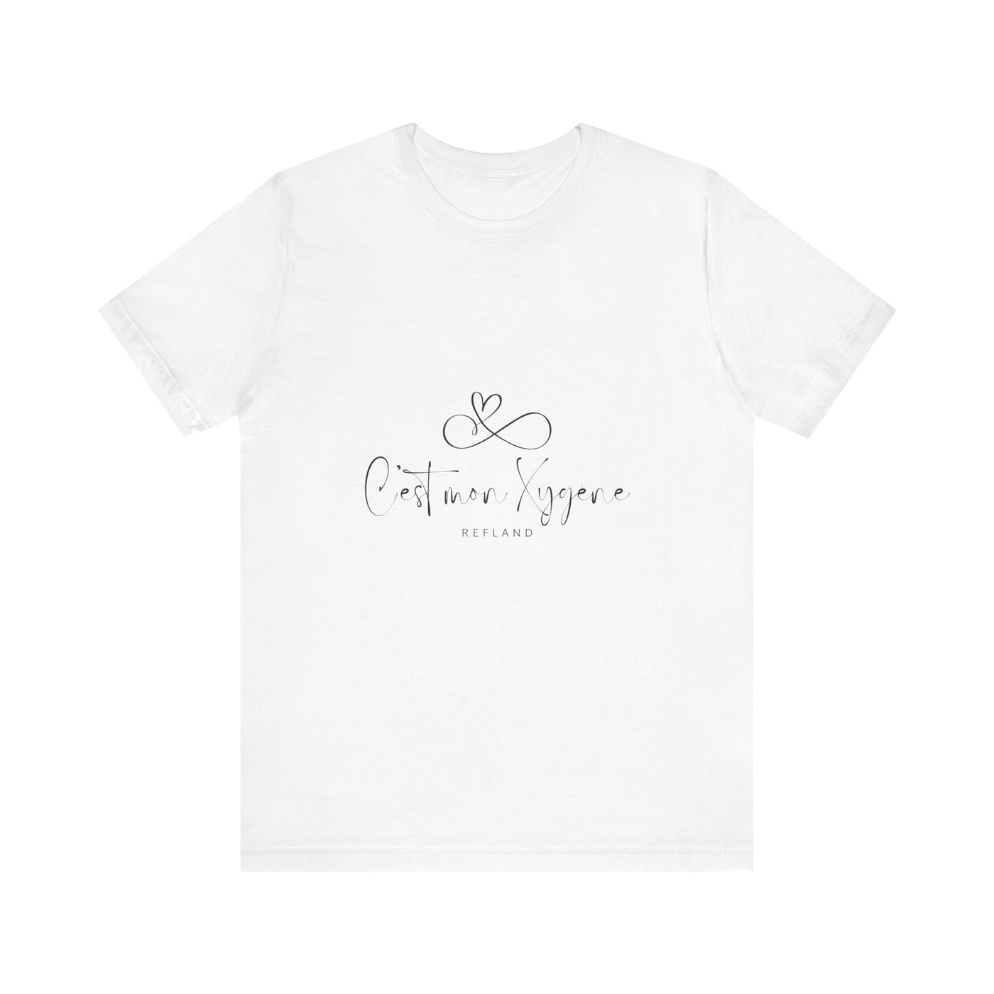 T-shirt "C mon Xygène" écrit noir