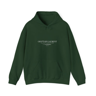 Hoodie "Oh Ptain laurent" - classique ecrit blanc