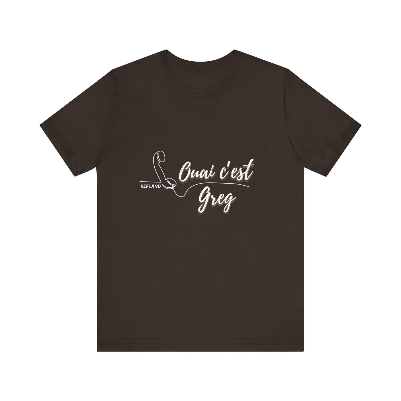T-shirt - "Ouai c Greg" texte blanc
