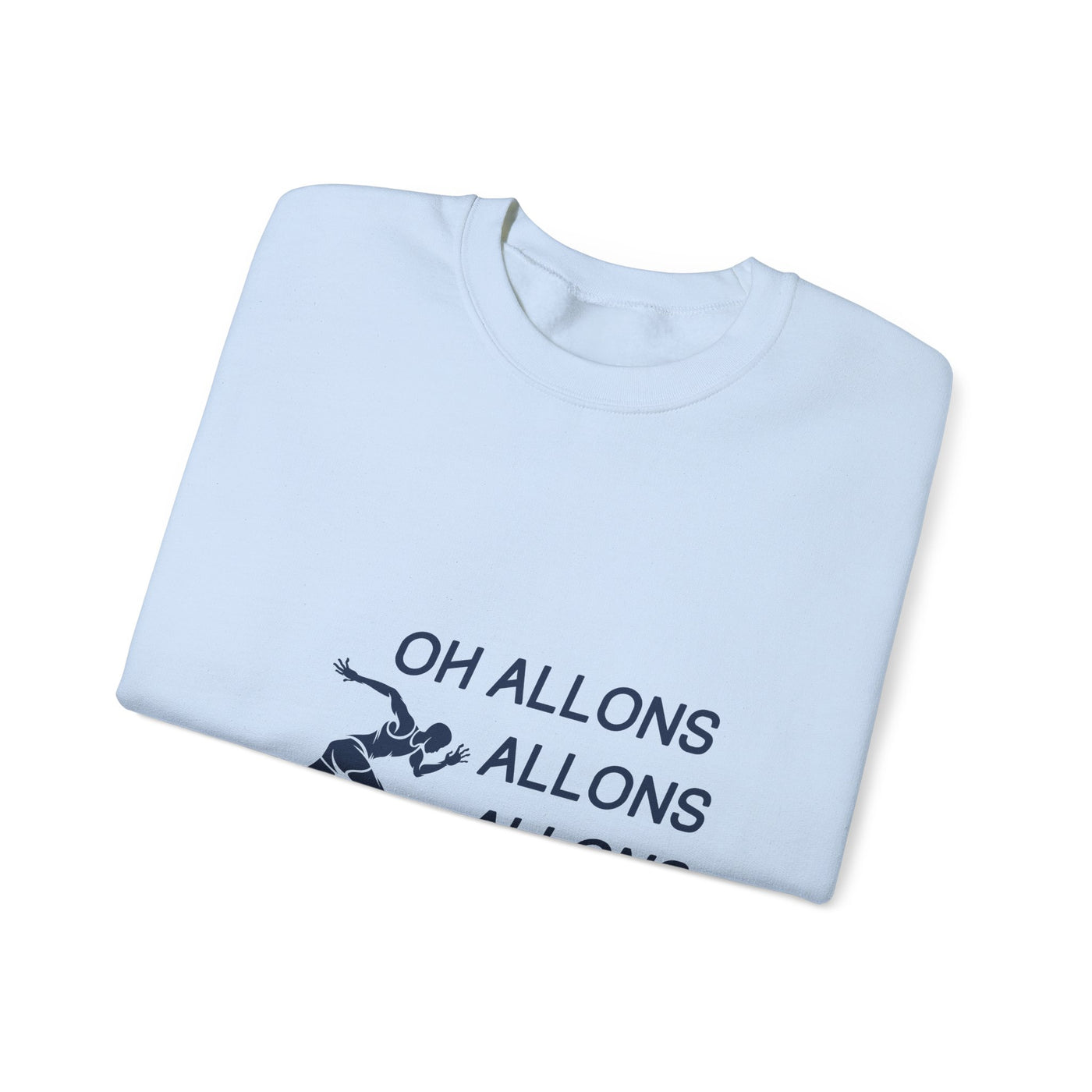 Sweatshirt "Oh Allons Allons" - Écrit Bleu