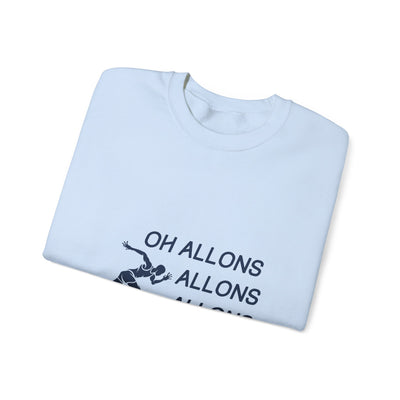 Sweatshirt "Oh Allons Allons" - Écrit Bleu