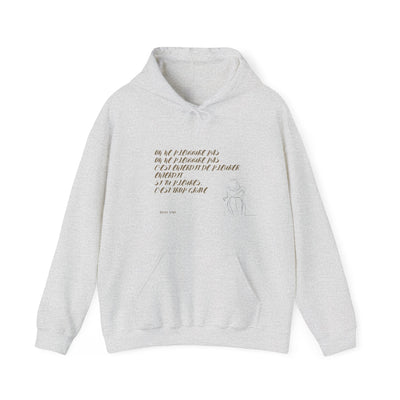 Hoodie "On ne pleure pas" - Écrit en Beige
