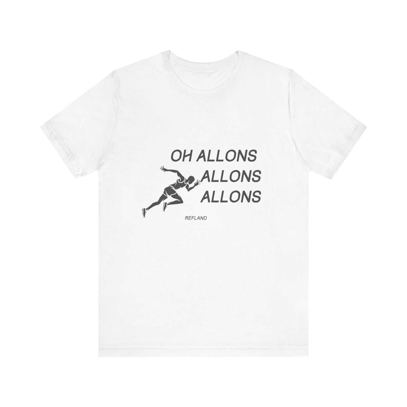 T-shirt "Oh Allons Allons" ecrit noir