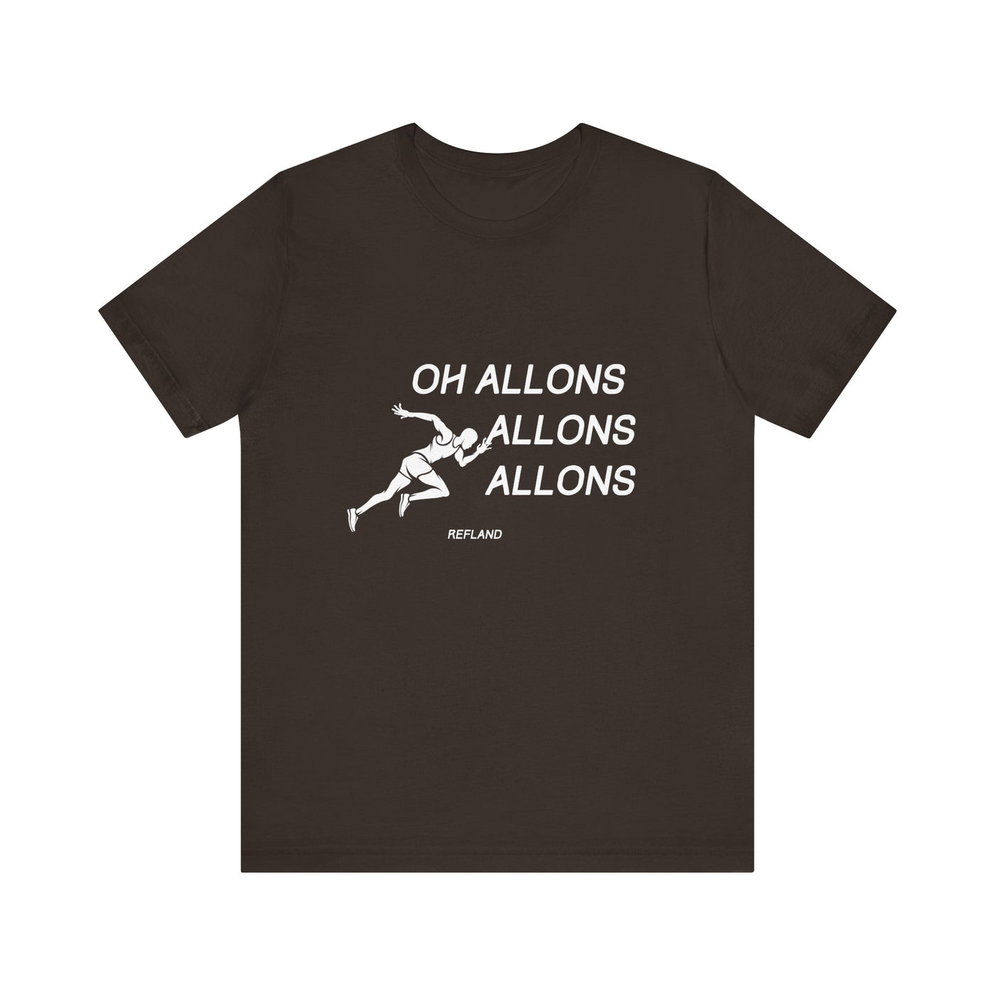 T-shirt "Oh Allons Allons" ecrit blanc