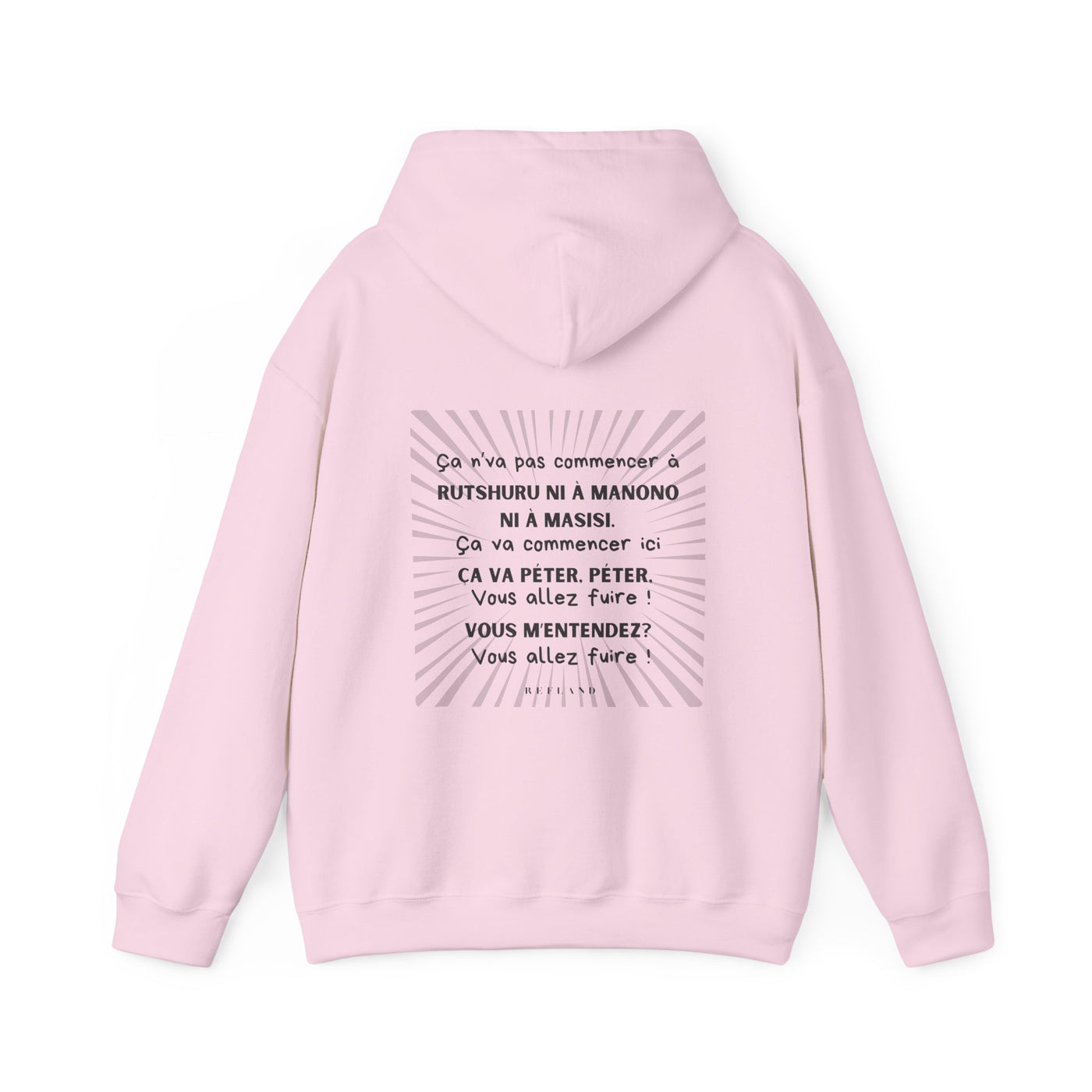 Hoodie "Ça va péter" ecrit noir