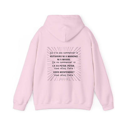 Hoodie "Ça va péter" ecrit noir