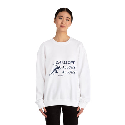Sweatshirt "Oh Allons Allons" - Écrit Bleu