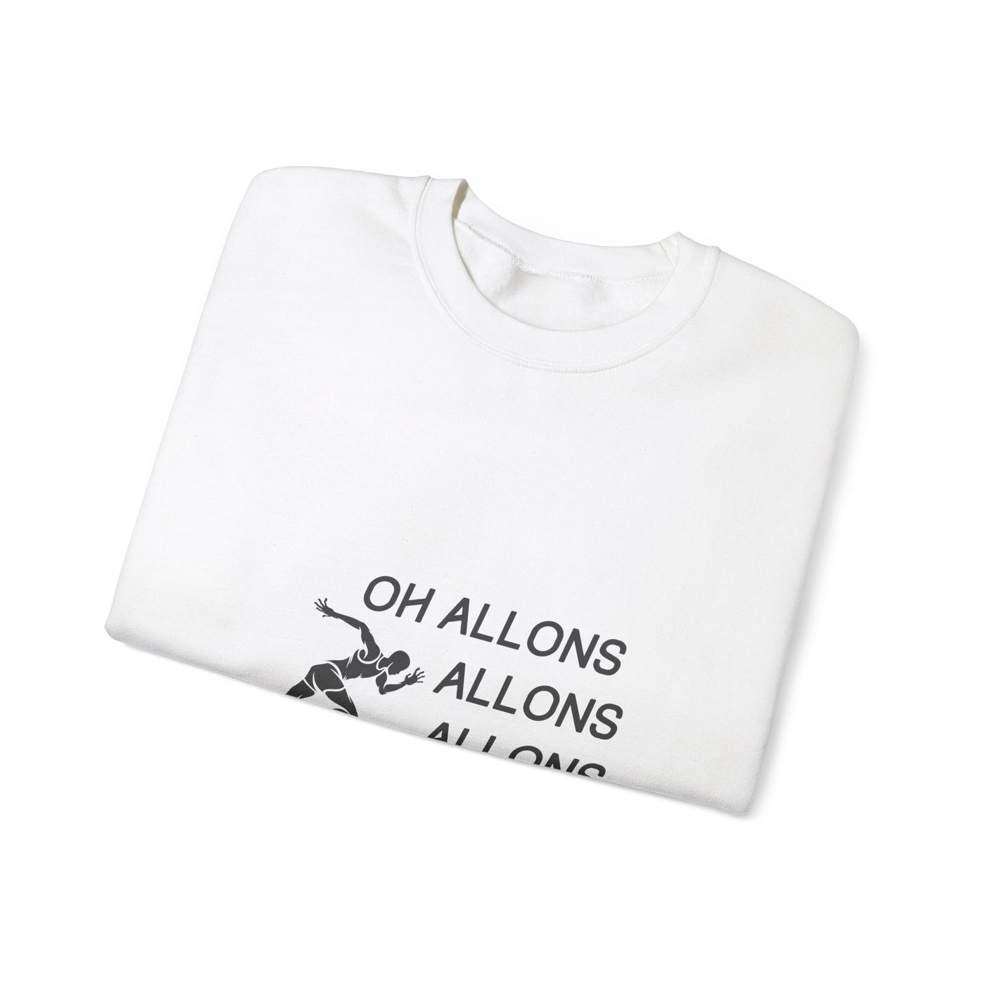 Sweatshirt "Oh Allons Allons" - Écrit Noir