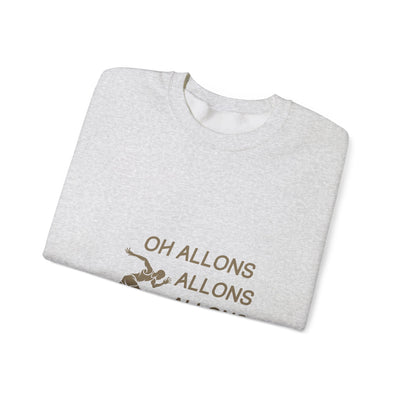 Sweatshirt "Oh Allons Allons" - Écrit Beige