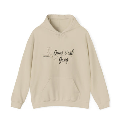 Hoodie "Ouais c’est Greg" - Texte noir