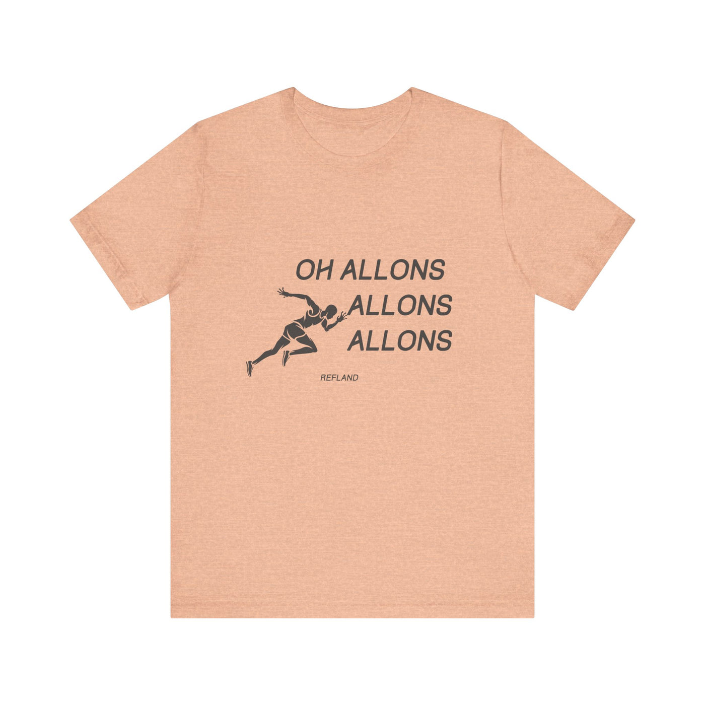 T-shirt "Oh Allons Allons" ecrit noir