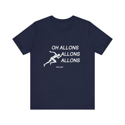 T-shirt "Oh Allons Allons" ecrit blanc