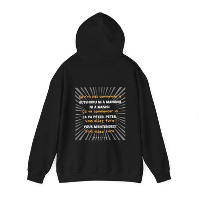 Hoodie "Ça va péter" ecrit jaune