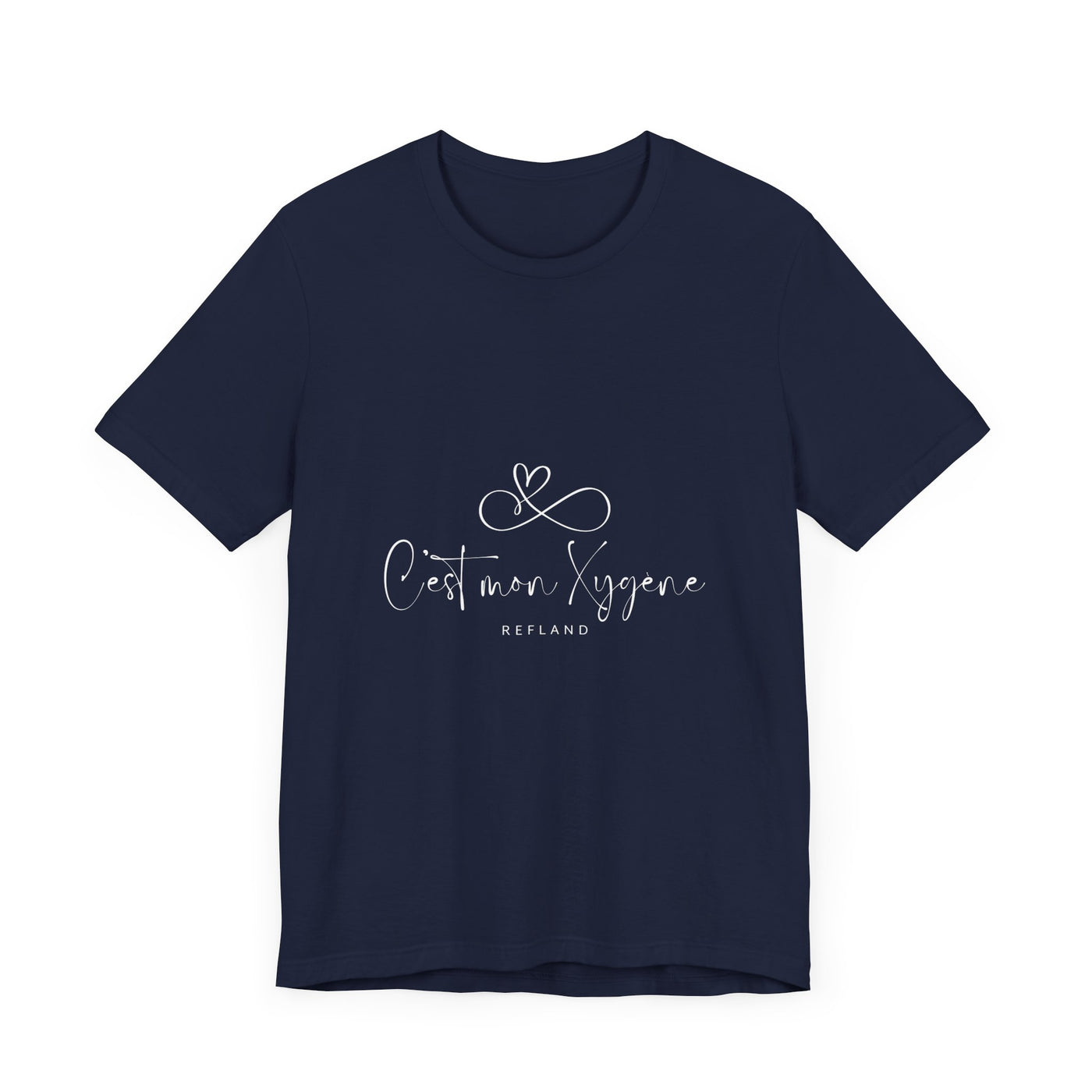 T-shirt "C mon Xygène" écrit blanc