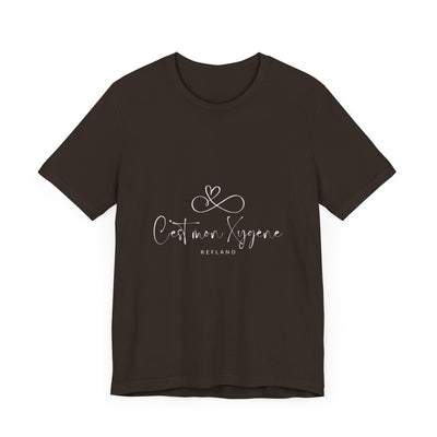 T-shirt "C mon Xygène" écrit blanc