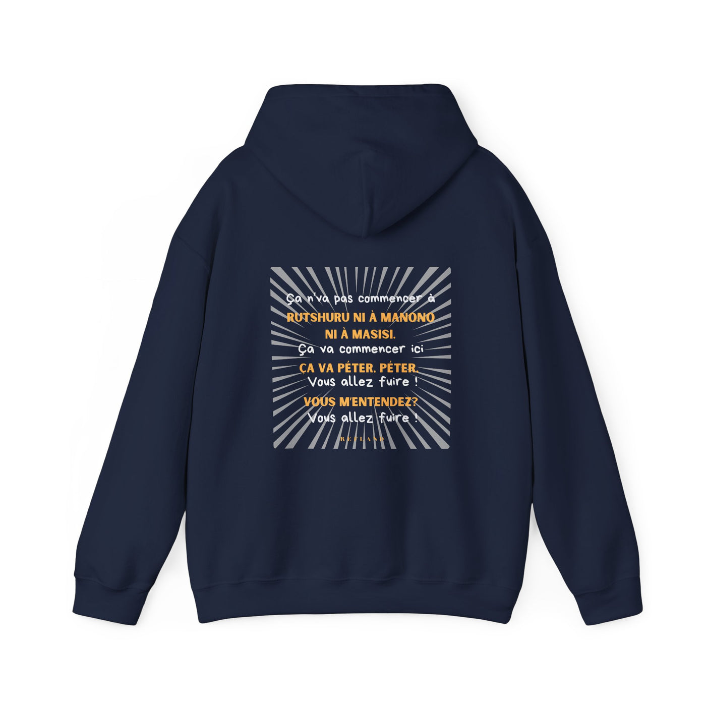 Hoodie "Ça va péter" écrit blanc