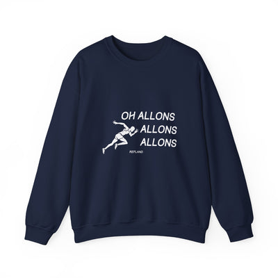 Sweatshirt "Oh Allons Allons" - Écrit Blanc