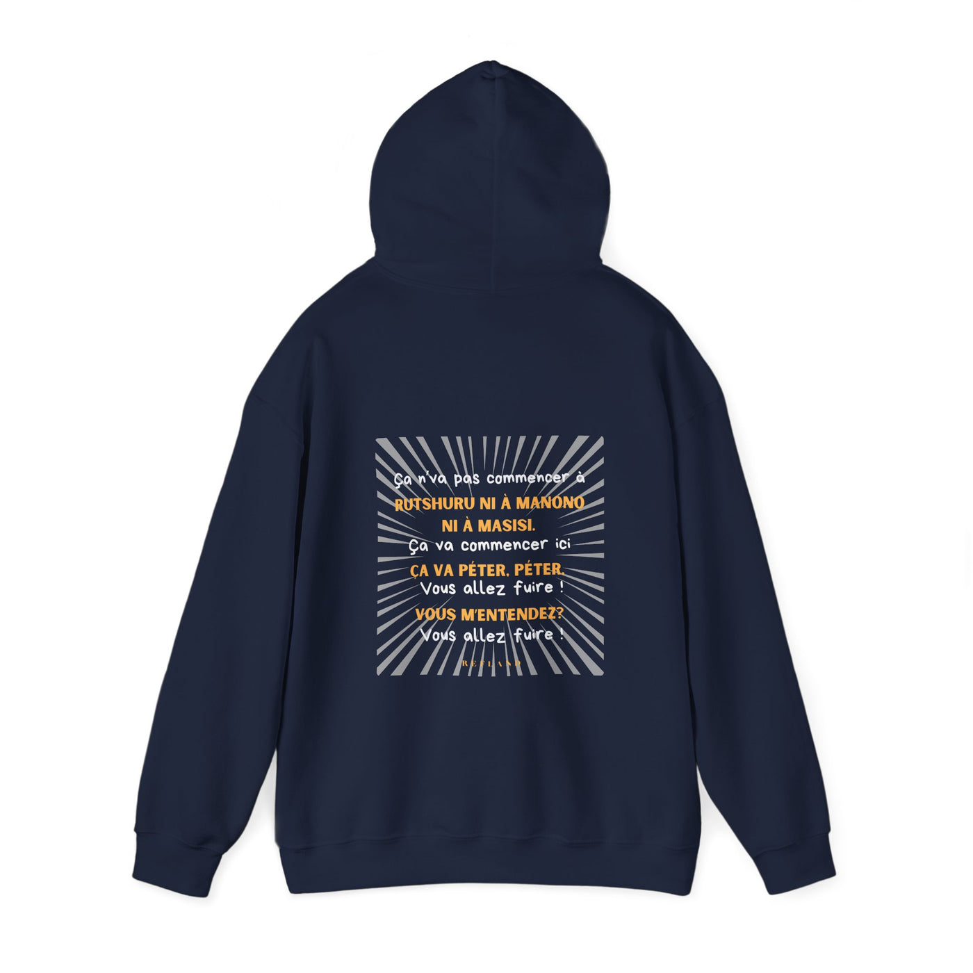 Hoodie "Ça va péter" écrit blanc