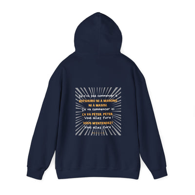 Hoodie "Ça va péter" écrit blanc