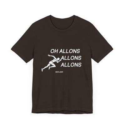 T-shirt "Oh Allons Allons" ecrit blanc