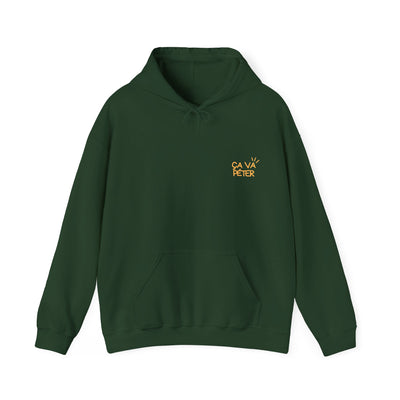 Hoodie "Ça va péter" ecrit jaune