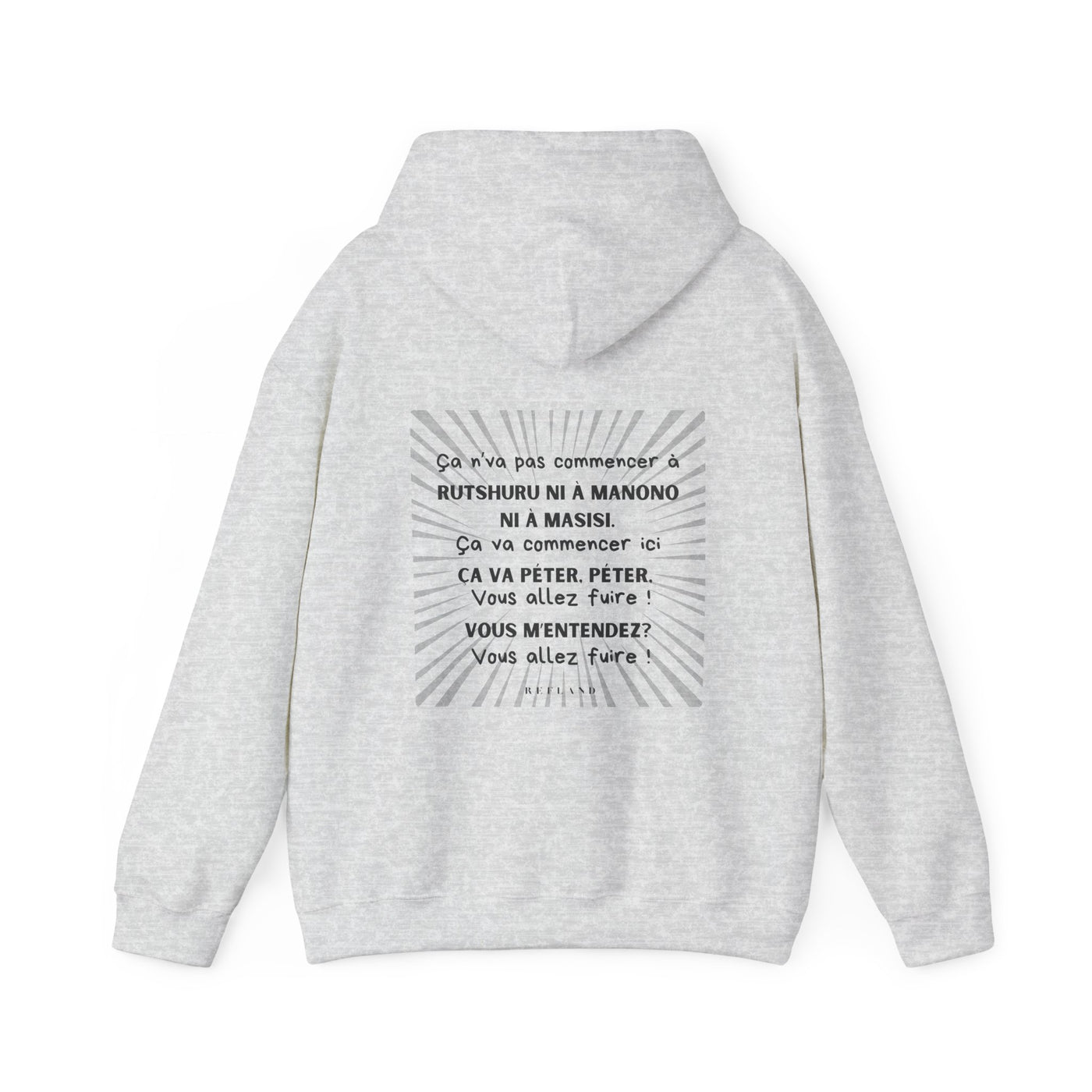 Hoodie "Ça va péter" ecrit noir