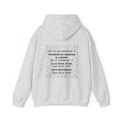 Hoodie "Ça va péter" ecrit noir