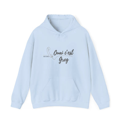Hoodie "Ouais c’est Greg" - Texte noir