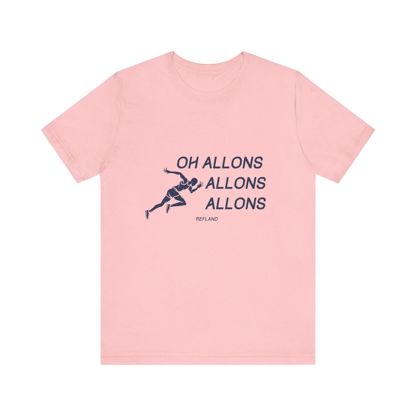 T-shirt "Oh allons allons" ecrit bleu
