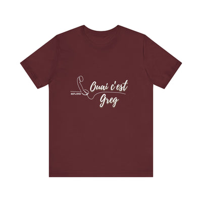 T-shirt - "Ouai c Greg" texte blanc
