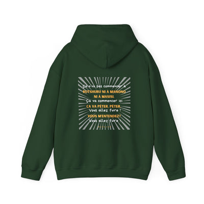 Hoodie "Ça va péter" écrit blanc