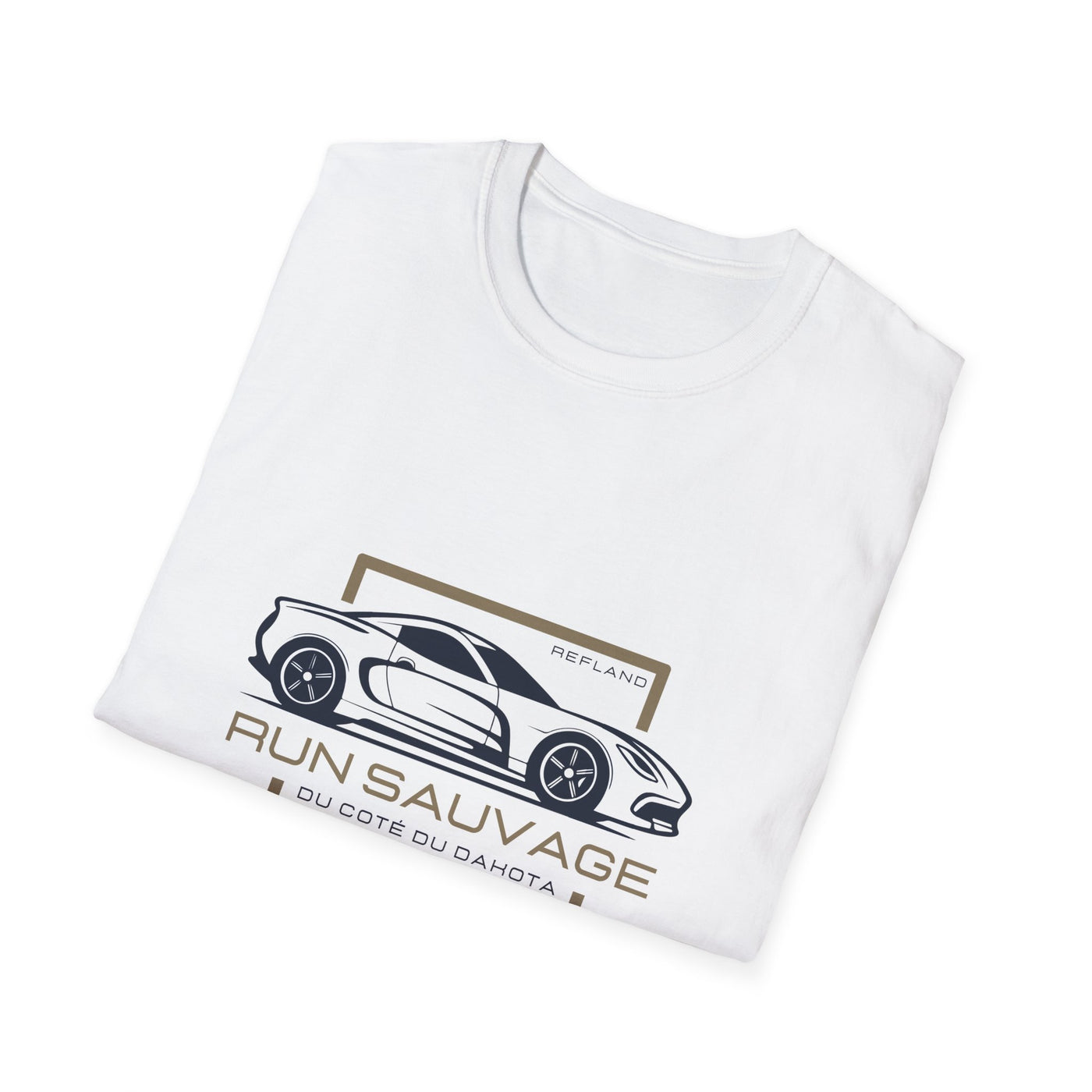 T-shirt "Run sauvage" en blanc