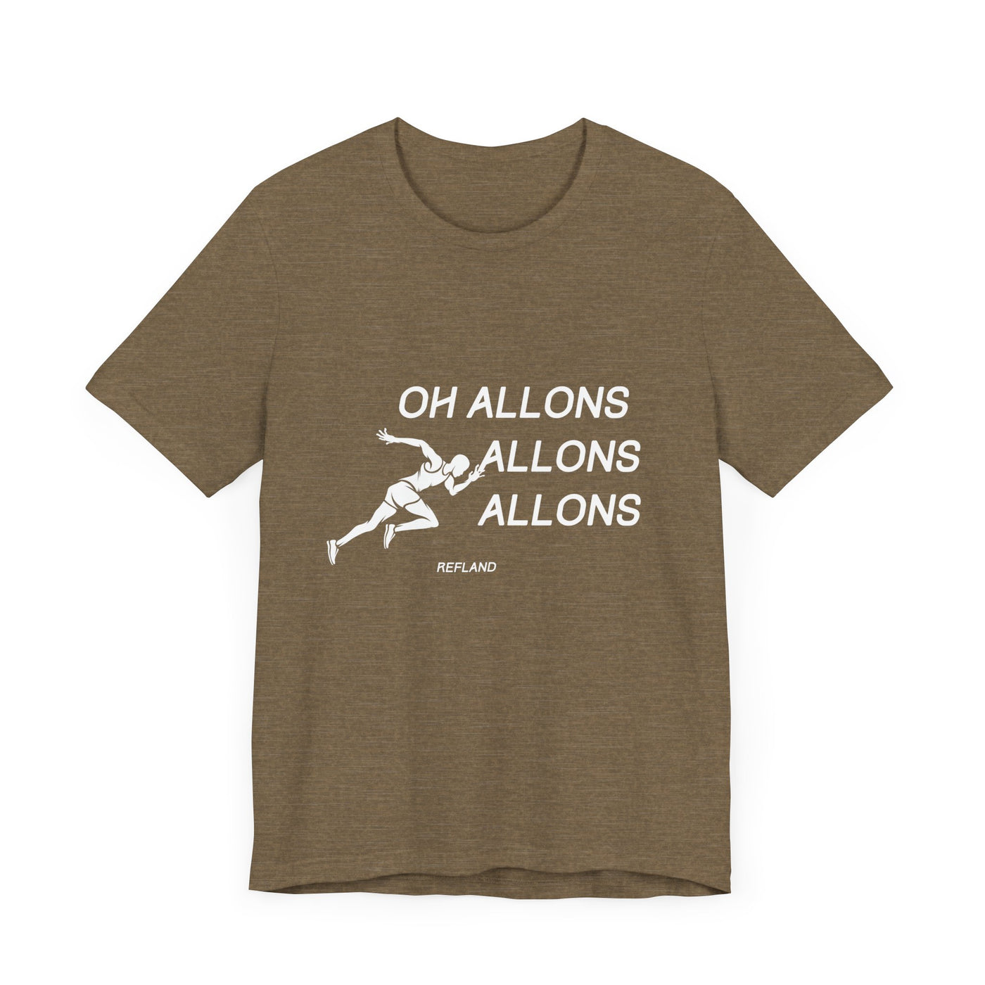 T-shirt "Oh Allons Allons" ecrit blanc