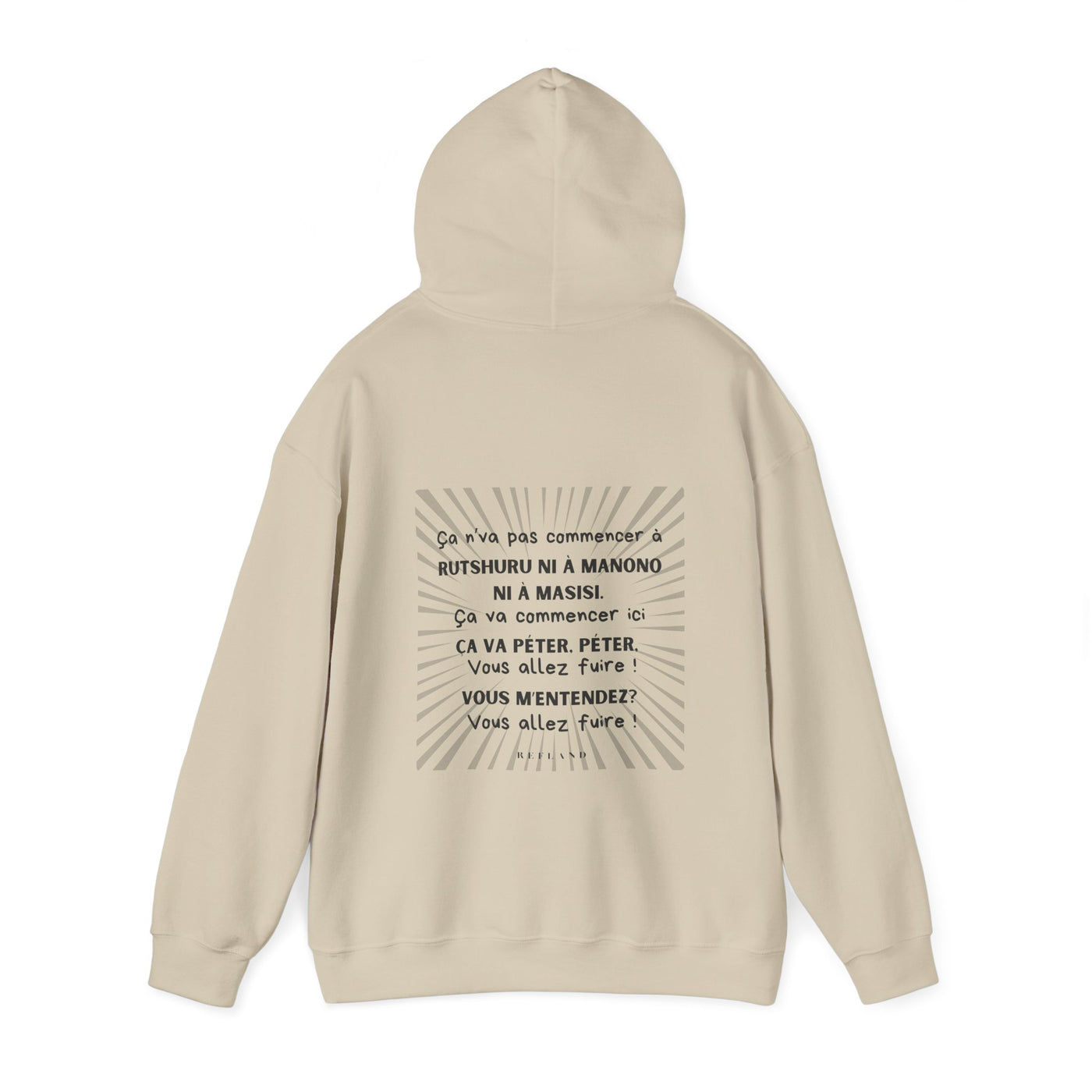 Hoodie "Ça va péter" ecrit noir