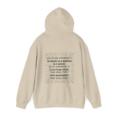Hoodie "Ça va péter" ecrit noir