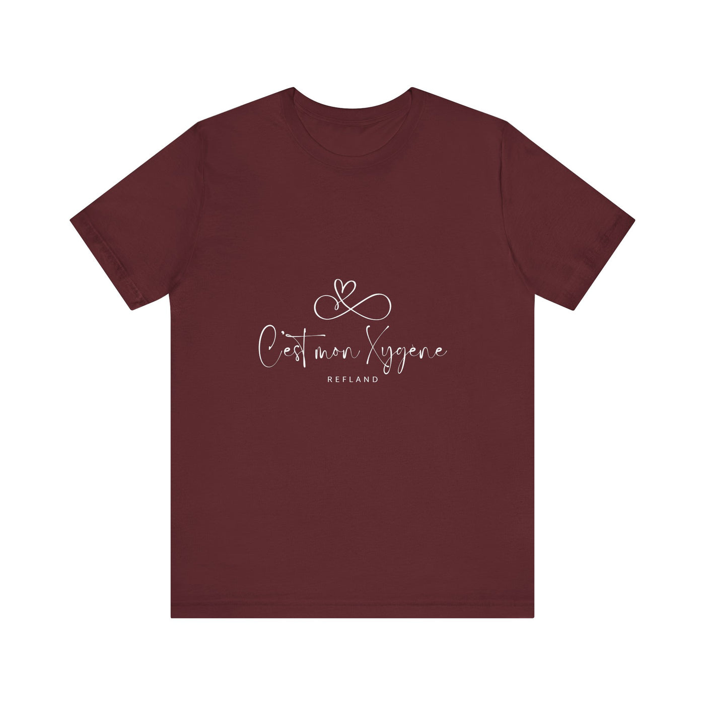 T-shirt "C mon Xygène" écrit blanc