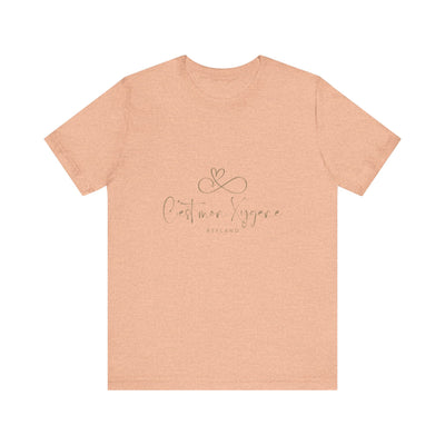 T-shirt "C mon Xygène" écrit beige