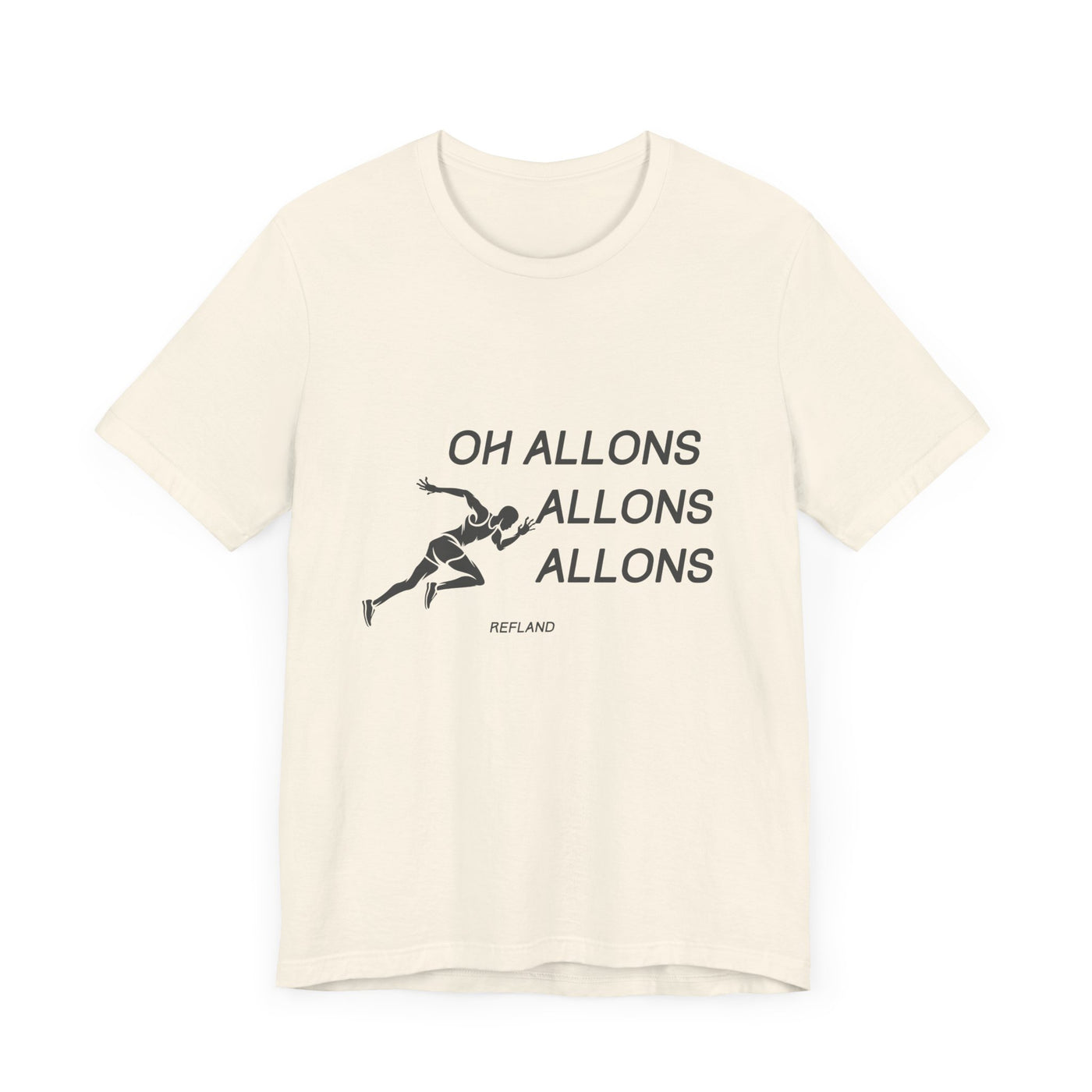 T-shirt "Oh Allons Allons" ecrit noir