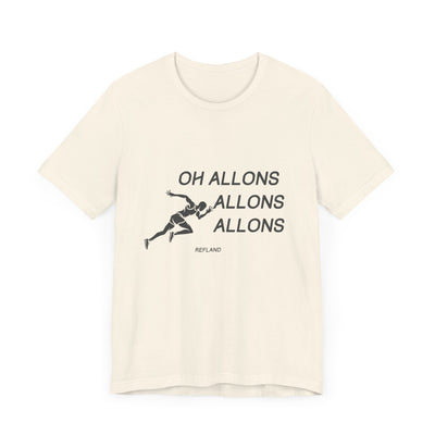 T-shirt "Oh Allons Allons" ecrit noir