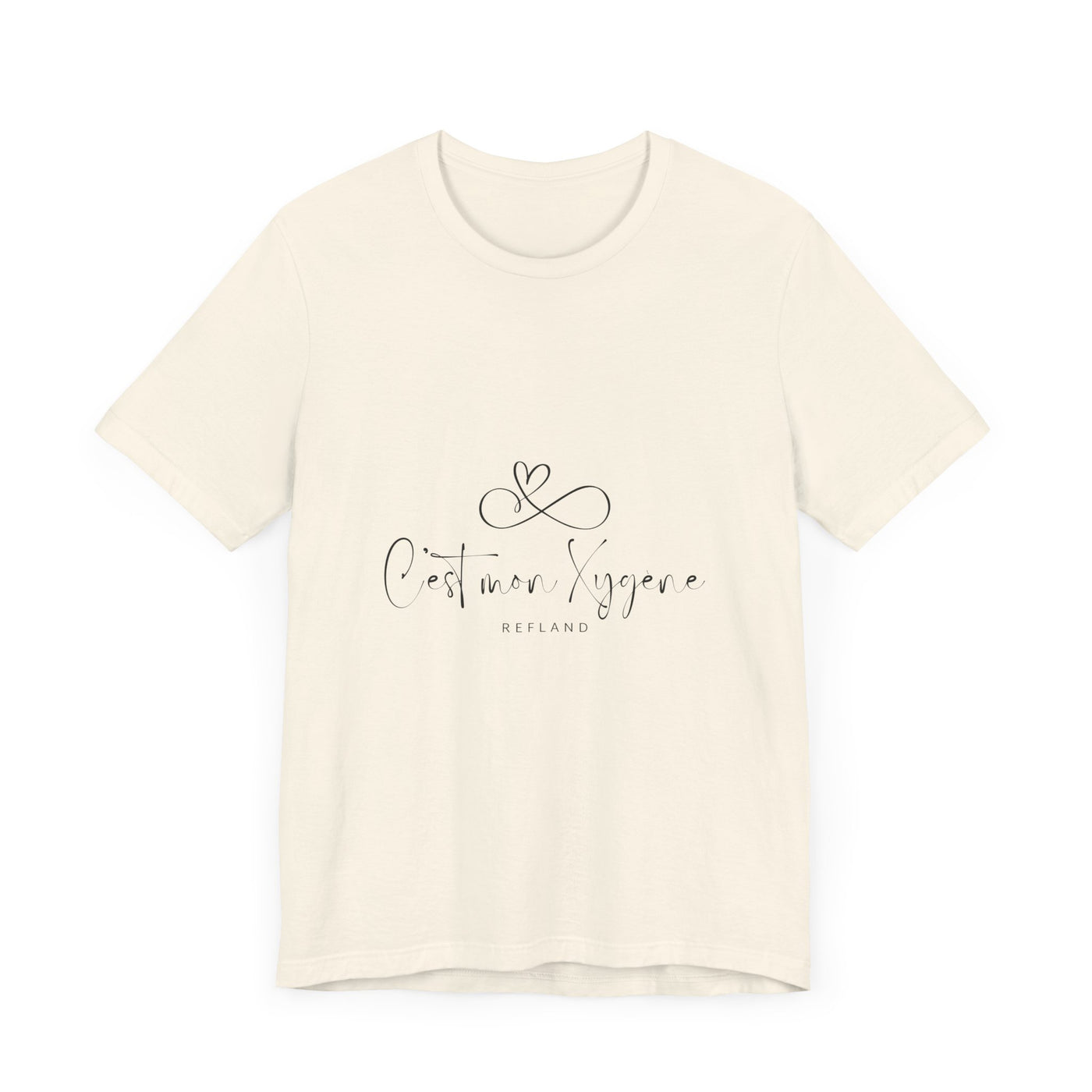 T-shirt "C mon Xygène" écrit noir