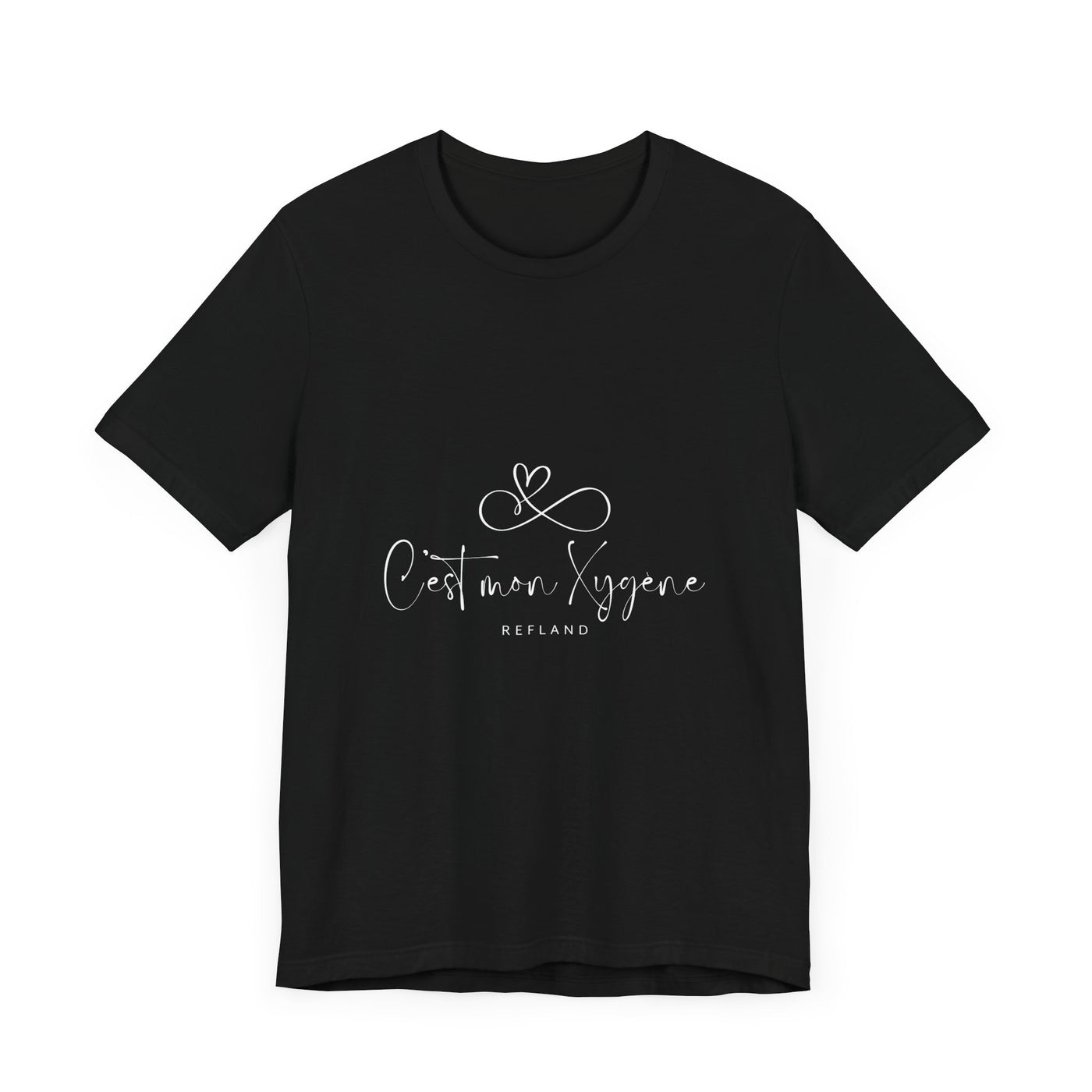T-shirt "C mon Xygène" écrit blanc