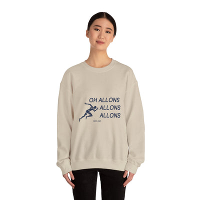 Sweatshirt "Oh Allons Allons" - Écrit Bleu