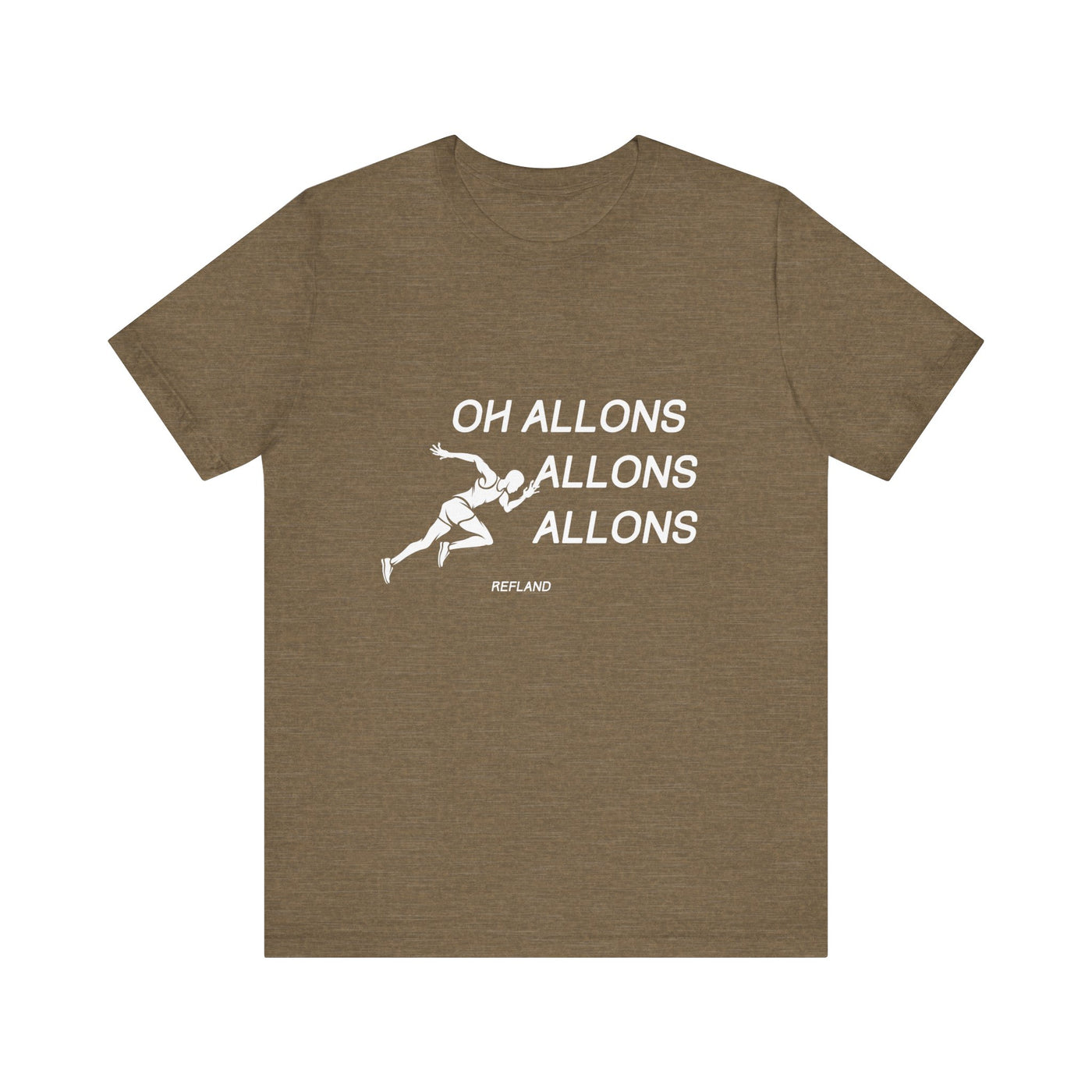 T-shirt "Oh Allons Allons" ecrit blanc