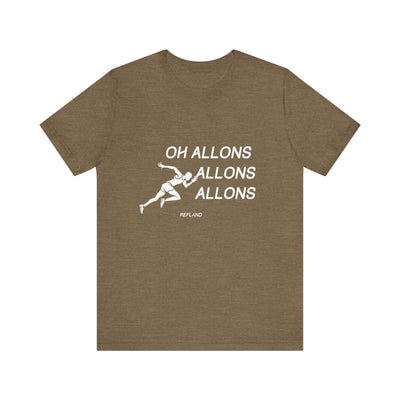 T-shirt "Oh Allons Allons" ecrit blanc